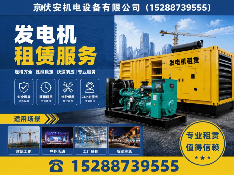 海北发电车租赁展示图